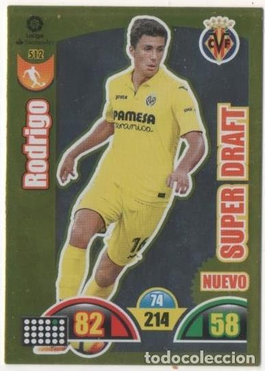 Coleccionismo deportivo: Cromo E00952: Album 2-Trading Car Game 2017-18, Rodrigo-SUPER DRAFT: Villareal C.F. Medio - LFP