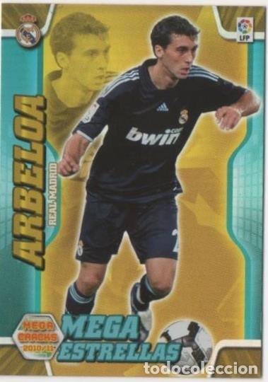 Coleccionismo deportivo: Cromo E00334: Mega Estrellas 2010-11, Arbeloa: Real Madrid - LFP