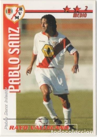 Sammelleidenschaft Sport: Cromo E00312: Fichas de la Liga 2003, Pablo Sanz: Rayo Vallecano. Medio - LFP