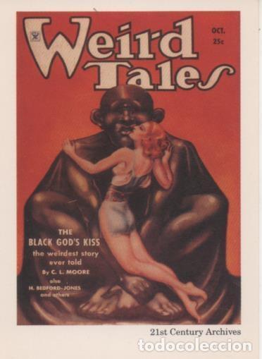 Colecionismo desportivo: Cromo E002020: Trading Cards.Weird Tales n&ordm; 20, The Black God's Kiss - Margaret Brundage