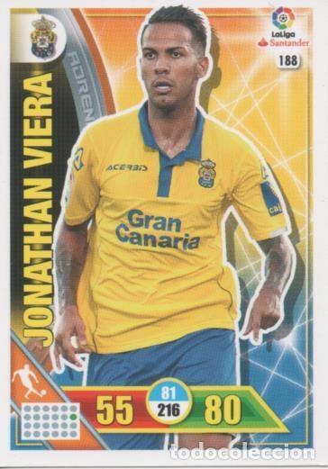 Collectionnisme sportif: Cromo E002713: Trade Card Game Adrenalyn. Liga 2016-17, Jonathan Viera. U.D. Las Palmas - LFP