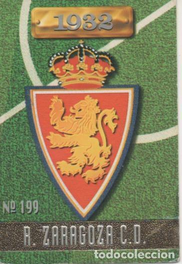 Collezionismo sportivo: Cromo E003713: Trading Card. Las Fichas de la Liga 96-97. n&ordm; 199 Escudo R. Zaragoza - LFP