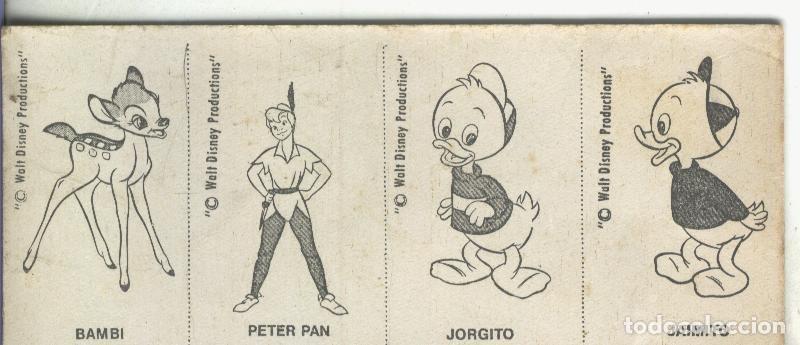 Coleccionismo deportivo: Cromo: Cartoncillo personajes Disney - Varios