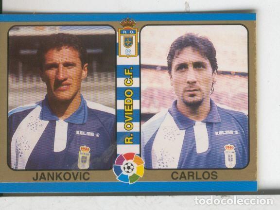 Collectionnisme sportif: Cromos: Futbol Total Liga 95: Real Oviedo: Jankovic y Carlos - Varios