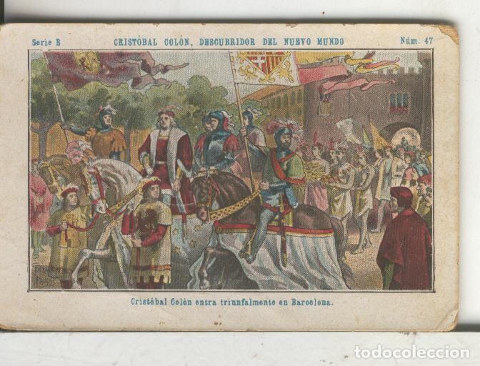 Collezionismo sportivo: Chocolates Juncosa cromo Cristobal Colon numero 047 - Varios