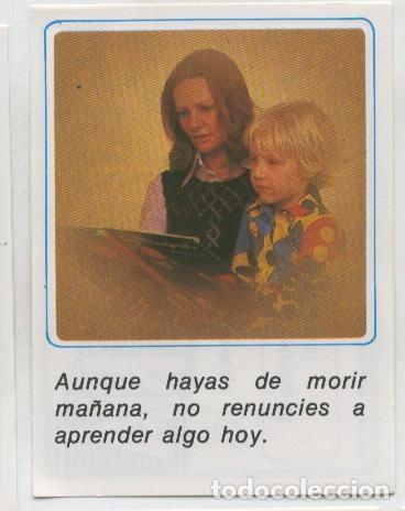 Coleccionismo deportivo: Cromos: Mensajes de Alegria numerado 38 - Varios