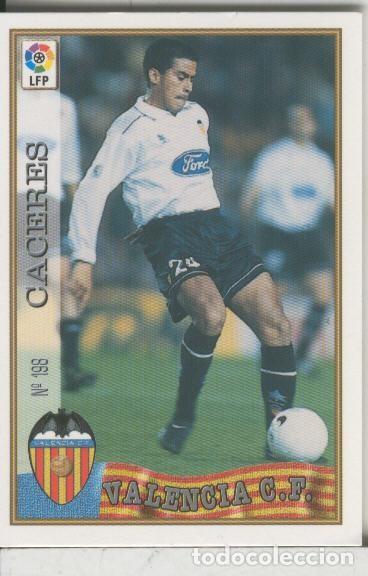 Sports collectibles: Cromos: Las Fichas de la liga 97-98: C.F.Valencia numero 198: Caceres - Varios