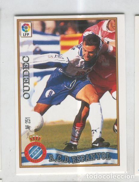 Sports collectibles: Cromo Liga 97/98: R.C.D.Espanyol numero 251: Ouedec - Varios