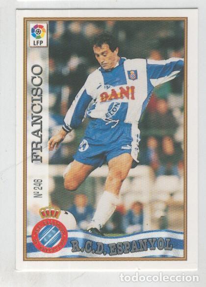 Colecionismo desportivo: Cromo Liga 97/98: R.C.D.Espanyol numero 246: Francisco - Varios