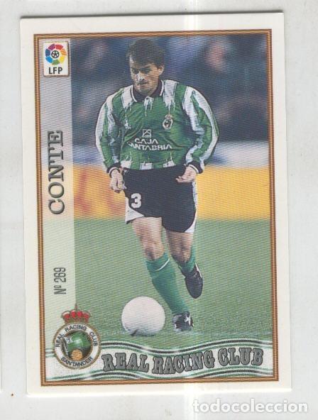 Sports collectibles: Cromo Liga 97/98: Real Racing Club numero 269: Conte - Varios