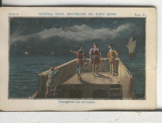 Coleccionismo deportivo: Chocolates Juncosa cromo Cristobal Colon numero 021 - Varios