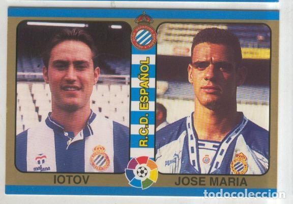 Coleccionismo deportivo: Cromos: Futbol Total Liga 95: R.C.D.Espa&ntilde;ol numero 161: Iotov y Jose Maria - Varios