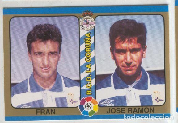 Coleccionismo deportivo: Cromos: Futbol Total Liga 95: R.C.D.La Coru&ntilde;a numero 015: Fran y Jose Ramon - Varios