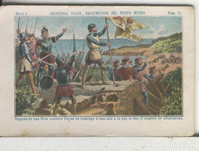 Sammelleidenschaft Sport: Chocolates Juncosa cromo Cristobal Colon numero 051 - Varios