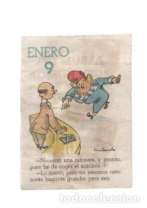 Sammelleidenschaft Sport: Cromo: album del buen humor de la firma Potax : 09 de enero, dibujo de Munta&ntilde;ola
