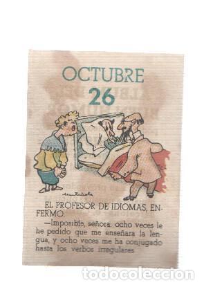 Sammelleidenschaft Sport: Cromo: album del buen humor de la firma Potax : 26 de octubre, dibujo de Munta&ntilde;ola