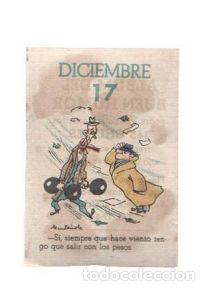 Sammelleidenschaft Sport: Cromo: album del buen humor de la firma Potax : 17 de diciembre, dibujo de Munta&ntilde;ola