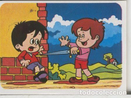 Sports collectibles: Cromos: Juego de refranes numero 59: Estoy entre la espada y la pared - Varios