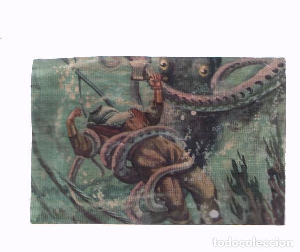 Coleccionismo deportivo: Cromos: de la Selva Misteriosa a los abismos del mar: numero 297: Los peligros del fondo del mar