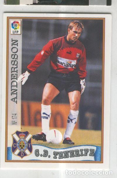 Coleccionismo deportivo: Cromo Liga 97/98: C.D.Tenerife numero 174: Andersson - Varios