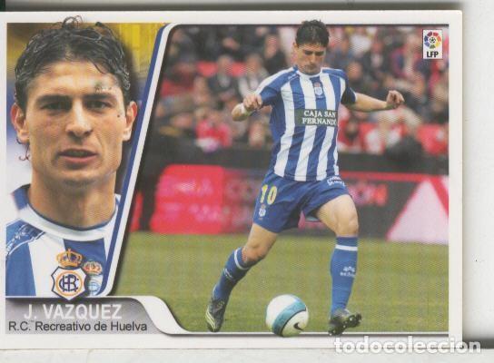 Coleccionismo deportivo: Cromos: Liga 2007-2008: Recretativo Huelva numero 139: J.Vazquez - Varios