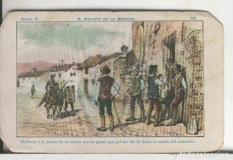 Collezionismo sportivo: Chocolate Amatller cromo Don Quijote numero 113 - Varios