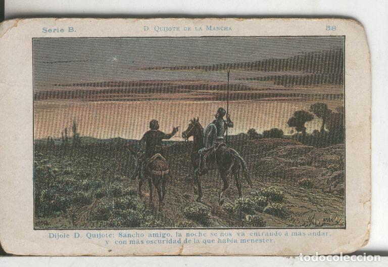 Collezionismo sportivo: Chocolate Amatller cromo Don Quijote numero 058 - Varios