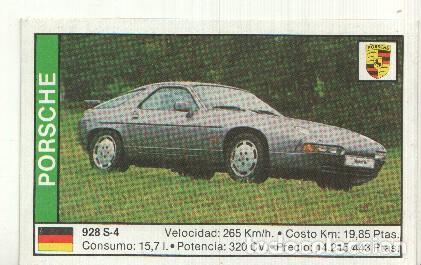 Sports collectibles: CROMO numero 135: PORSCHE 928 S4 - Varios