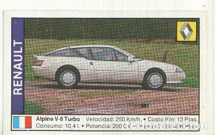 Sports collectibles: CROMO numero 145: RENAULT ALPINE V6 TURBO - Varios