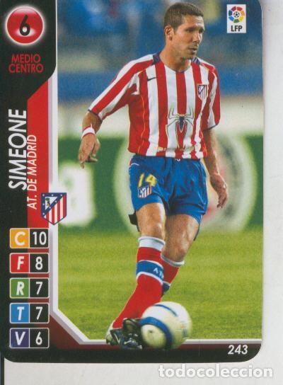 Colecionismo desportivo: Cromo: Derby Total 2004-2005: At.de Madrid numero 06: Simeone - Varios