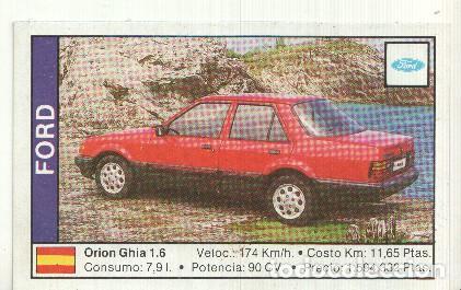 Collectionnisme sportif: CROMO numero 060: FORD ORION GHIA 1.6 - Varios