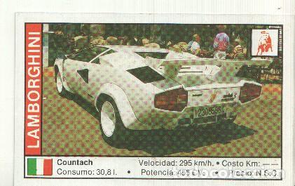 Collectionnisme sportif: CROMO numero 077: LAMBORGHINI COUNTACH - Varios