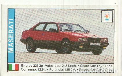 Collectionnisme sportif: CROMO numero 084: MASERATI BITURBO 225 - Varios