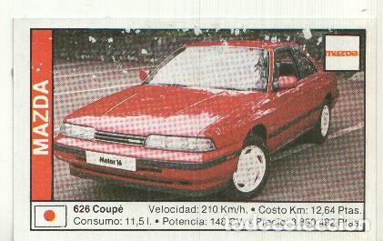 Collectionnisme sportif: CROMO numero 090: MAZDA 626 COUPE - Varios