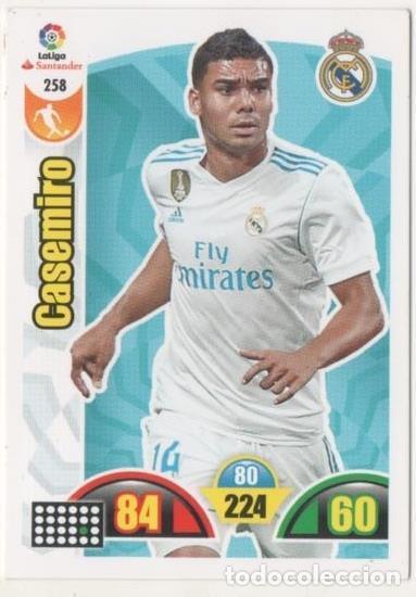 Collectionnisme sportif: Cromo E00766: Album 2-Trading Car Game 2017-18, Casemiro: Real Madrid. Medio - LFP
