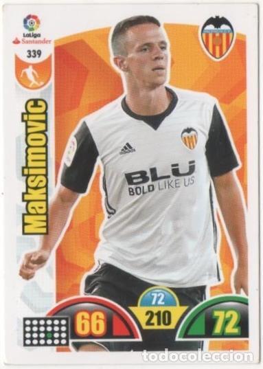 Sammelleidenschaft Sport: Cromo E00823: Album 2-Trading Car Game 2017-18, Maksimovic: Valencia C.F. Medio - LFP