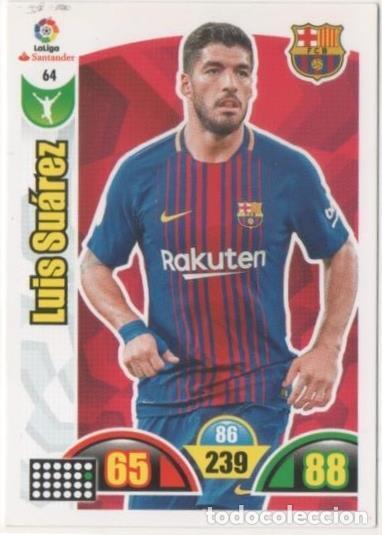 Sammelleidenschaft Sport: Cromo E00629: Album 2-Trading Car Game 2017-18, Luis Su&aacute;rez: F.C. Barcelona. Delantero - LFP