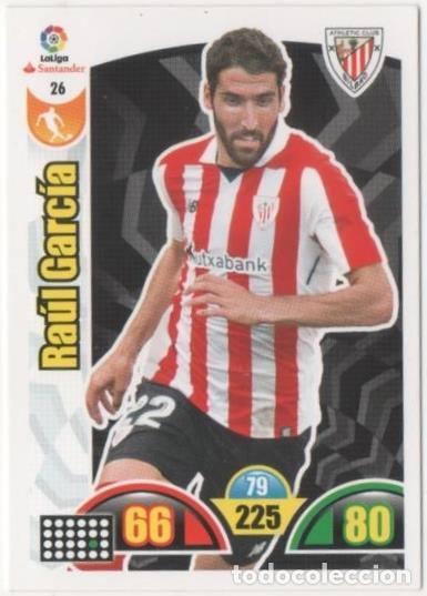 Coleccionismo deportivo: Cromo E00597: Album 2-Trading Car Game 2017-18, Ra&uacute;l Garc&iacute;a: At.C. Bilbao. Medio - LFP