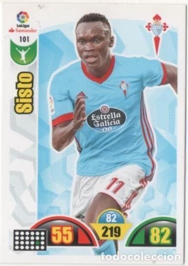 Coleccionismo deportivo: Cromo E00657: Album 2-Trading Car Game 2017-18, Sisto: R.C. Celta de Vigo. Delantero - LFP