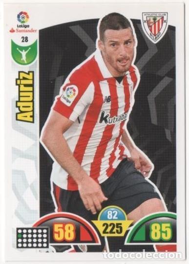 Coleccionismo deportivo: Cromo E00599: Album 2-Trading Car Game 2017-18, Aduriz: At.C. Bilbao. Delantero - LFP