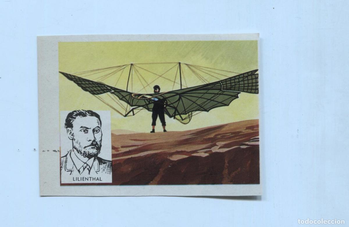 Coleccionismo deportivo: Cromo La Conquista del Cielo numero 022: Otto Lilienthal - Varios