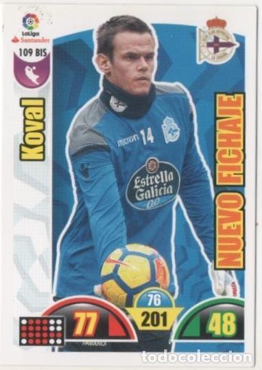 Coleccionismo deportivo: Cromo E00670: Album 2-Trading Car Game 2017-18, Koval: R.C.D la Coru&ntilde;a - LFP
