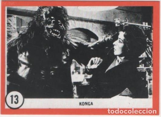 Colecionismo desportivo: Cromo E01089: Album 3-Famous Monsters Series, Card n&ordm; 13. Konga - CAPTAIN CO.,
