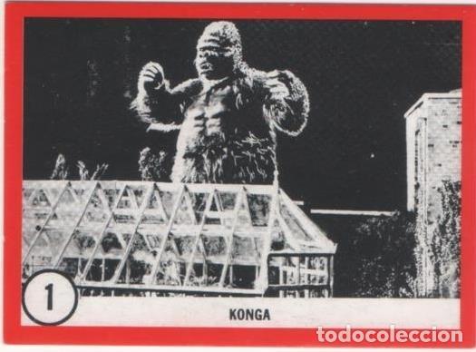 Colecionismo desportivo: Cromo E01077: Album 3- Famous Monsters series, Crd n&ordm; 1. Konga - CAPTAIN CO.,