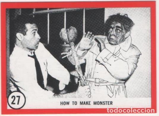 Colecionismo desportivo: Cromo E01103: Album 3-Famous Monsters Series, Card n&ordm; 27.How to Make Monster - CAPTAIN CO.,