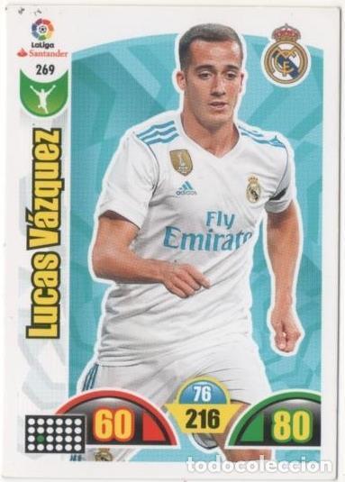 Colecionismo desportivo: Cromo E00775: Album 2-Trading Car Game 2017-18, Lucas V&aacute;zquez: Real Madrid. Delantero - LFP