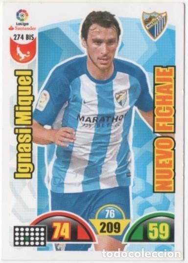 Colecionismo desportivo: Cromo E00777: Album 2-Trading Car Game 2017-18, Ignasi Miquel: Malaga C.F. Defensa - LFP