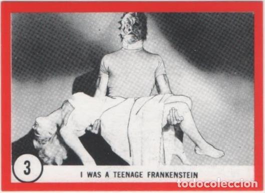 Colecionismo desportivo: Cromo E01079: Album 3-Famous Monsters Series, Card n&ordm; 3. I Was a Teenage rankenstein - CAPTAIN CO.,