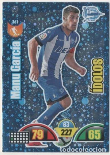 Colecionismo desportivo: Cromo E00838: Album 2-Trading Car Game 2017-18, Manu Garc&iacute;a-&Iacute;DOLOS: Deportivo Alav&eacute;s. Medio - LFP
