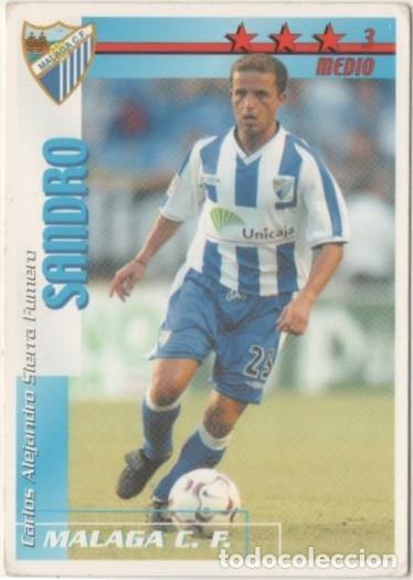 Coleccionismo deportivo: Cromo E00252: Fichas de la Liga 2003, Sandro: Malaga C.F. Medio - LFP